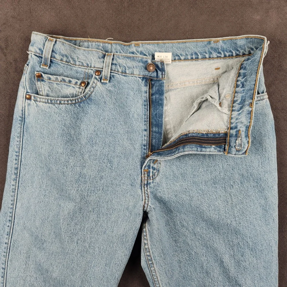 Vintage Levis Orange Tab 540 Jeans Mens 36x34 Blue Light Wash Relaxed Fit‎